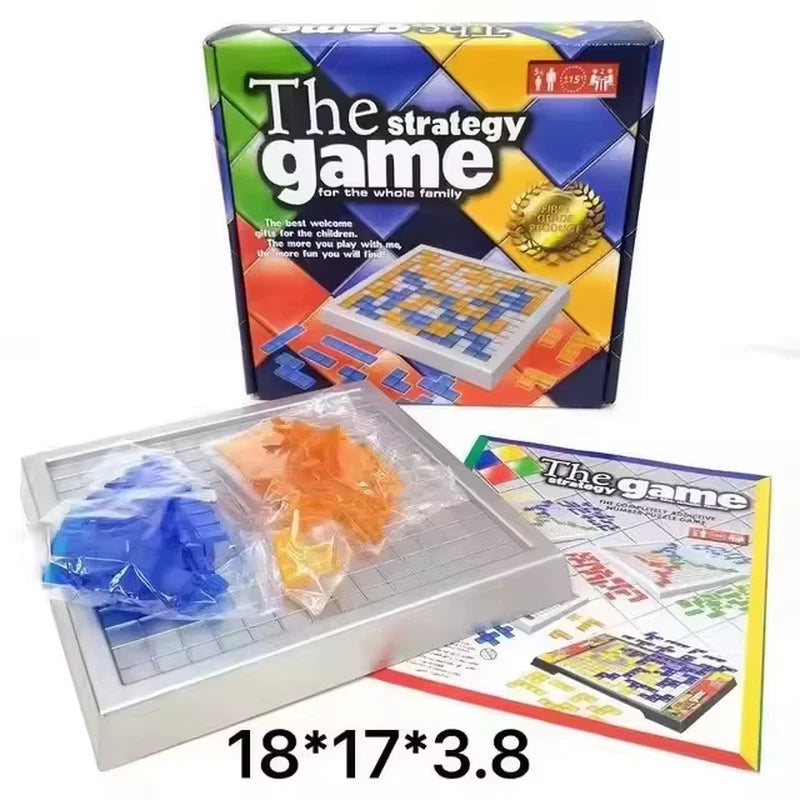 Blokus 2-Player Strategy Board Game | Compact Duo Travel Edition 18×17×3.8cm | 42 Pieces