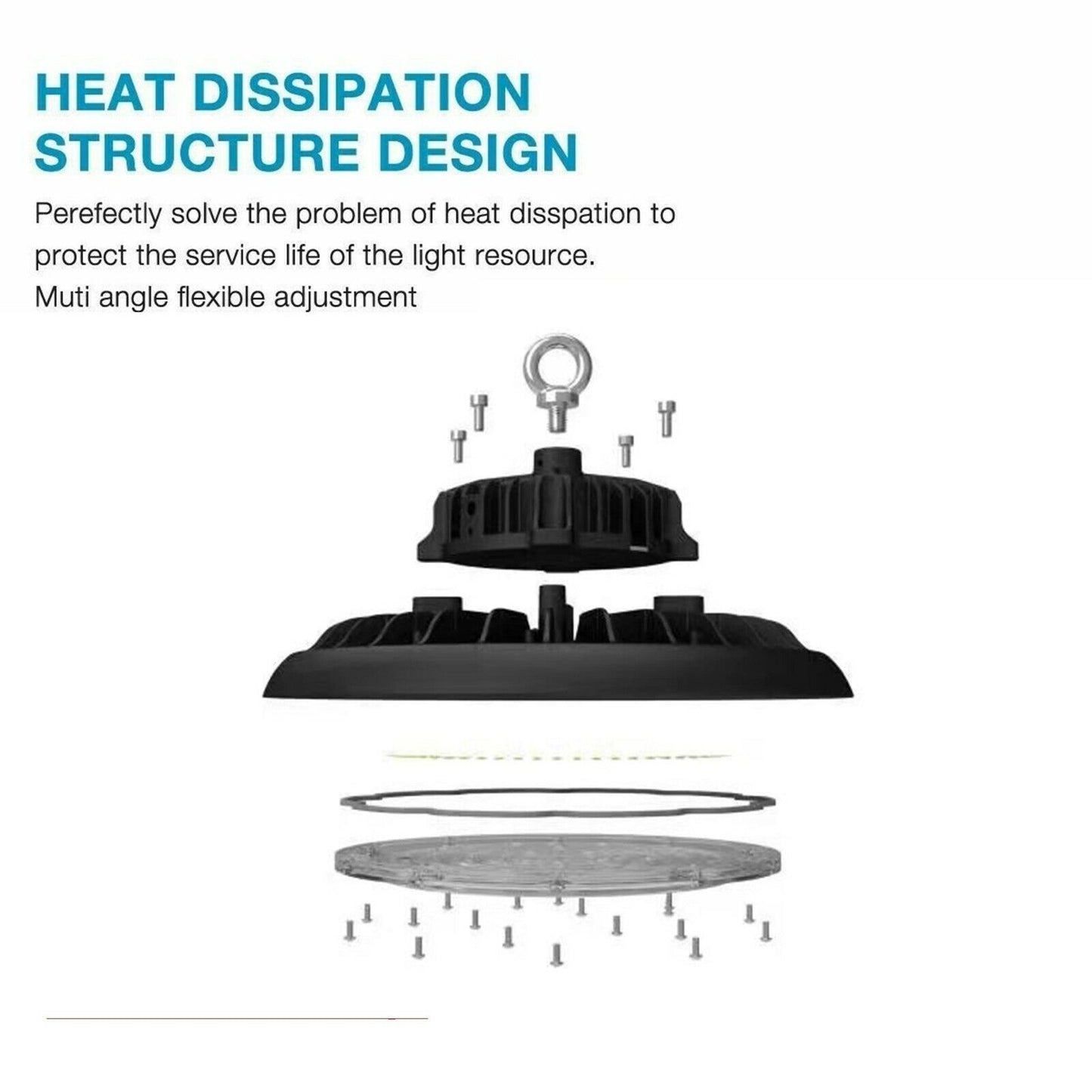 UFO LED High Bay Lights 200W Warehouse Industrial Shed Factory Light Lamp