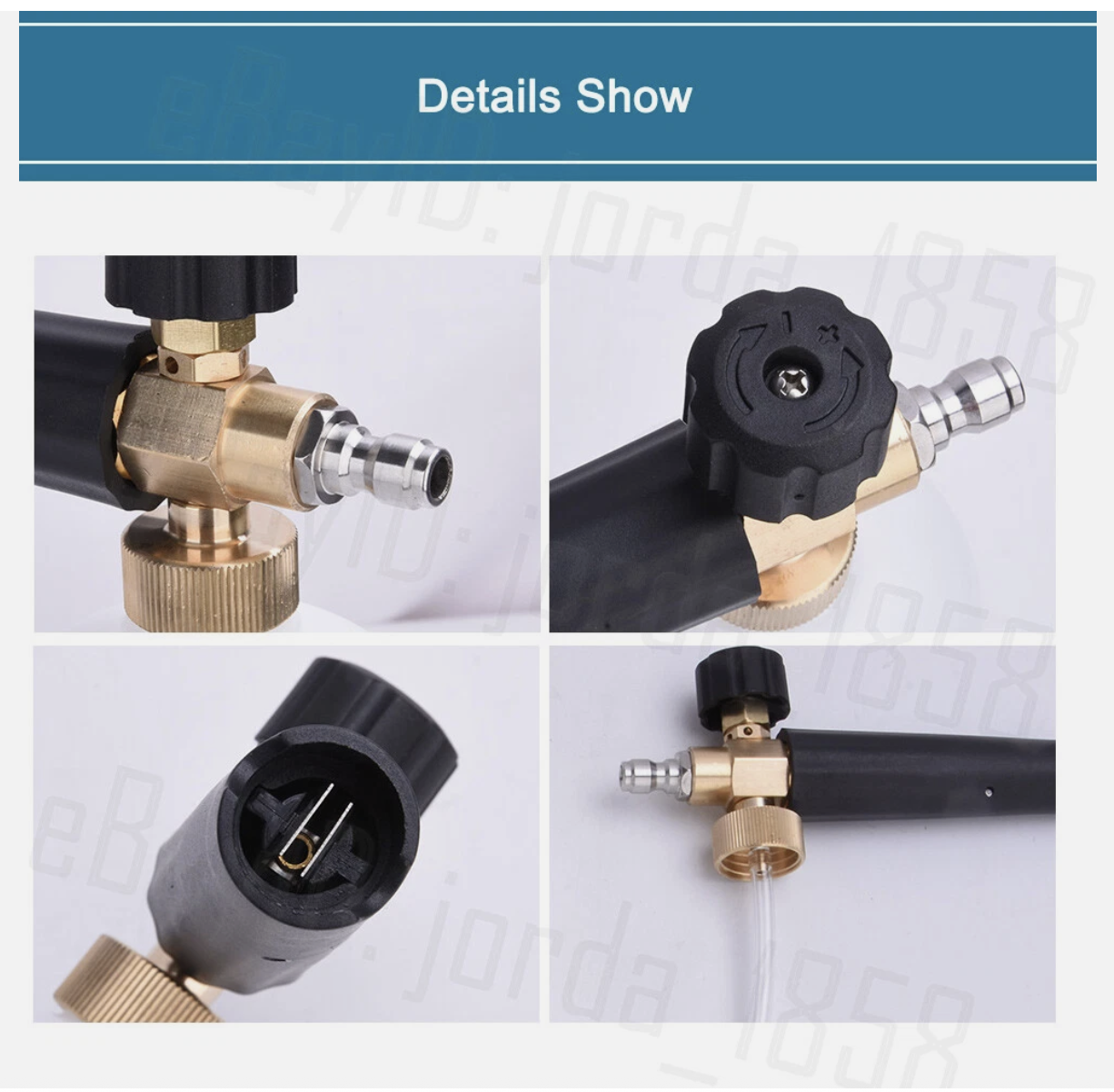 High Pressure Snow Foam Washer Gun Jet Car Wash Lance Cannon Spray Bottle Kit