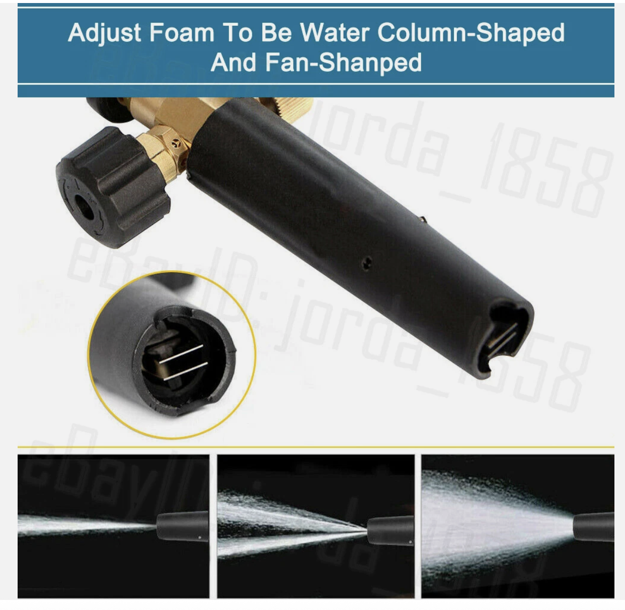 High Pressure Snow Foam Washer Gun Jet Car Wash Lance Cannon Spray Bottle Kit