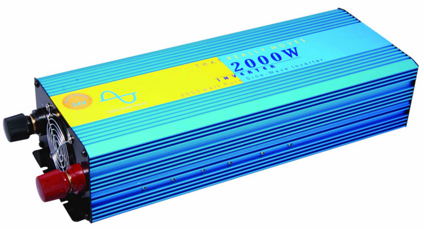 2000W 4000W Pure Sine Wave Power Inverter DC 24V to AC 240V Travel Trip Camping
