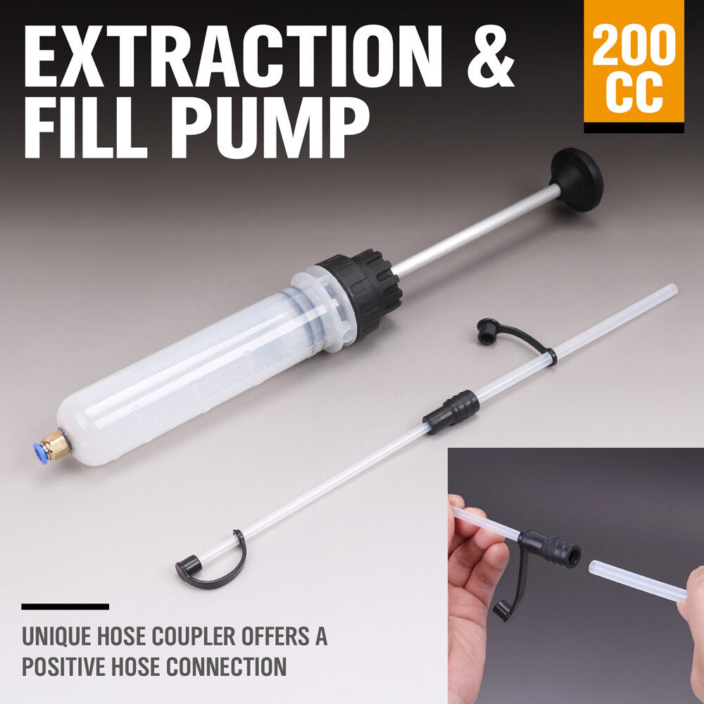 200cc Waste Oil Fluid Extractor Pump Manual Suction Vacuum Fuel Car Transfer