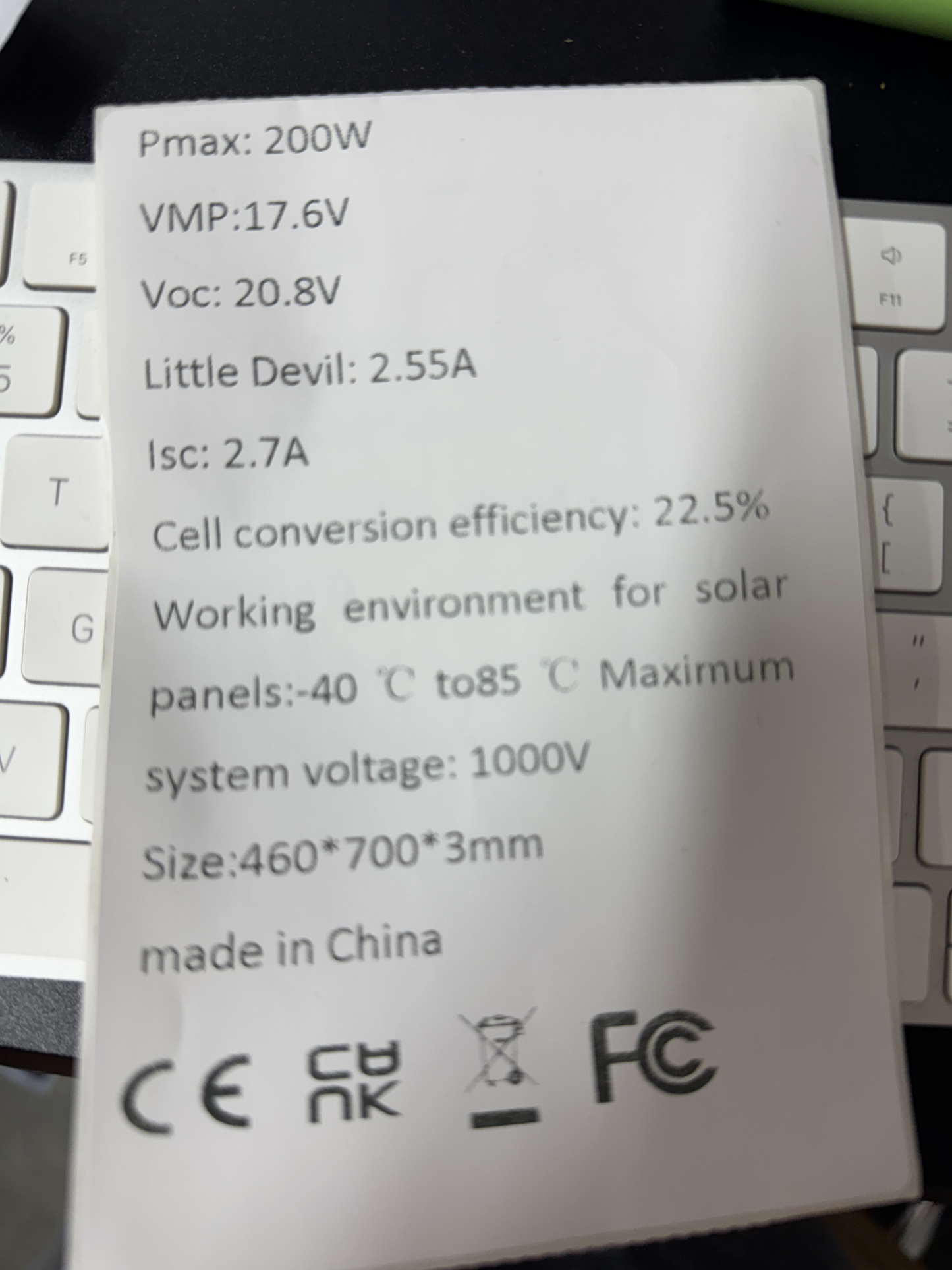 200W Solar Panel Semi-flexible