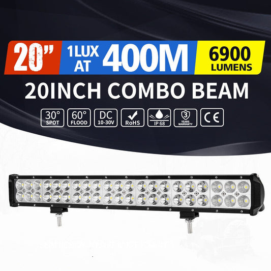20inch Osram LED Light Bar Slim Dual Row Flood Spot Combo 4X4 Offroad