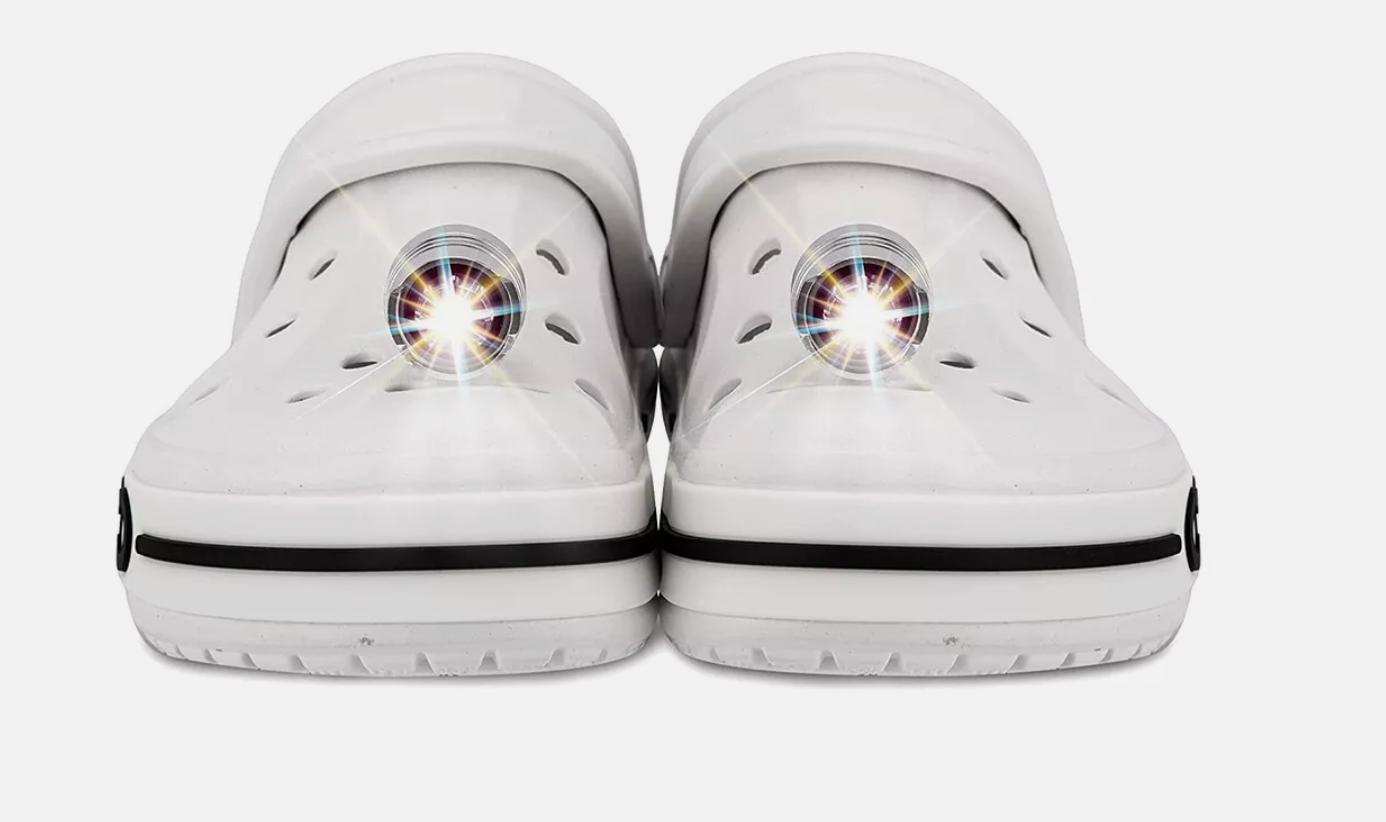 2PCS Shoes Lights Camping Headlights Charms Sandals Shoes Decor For Kids Gift