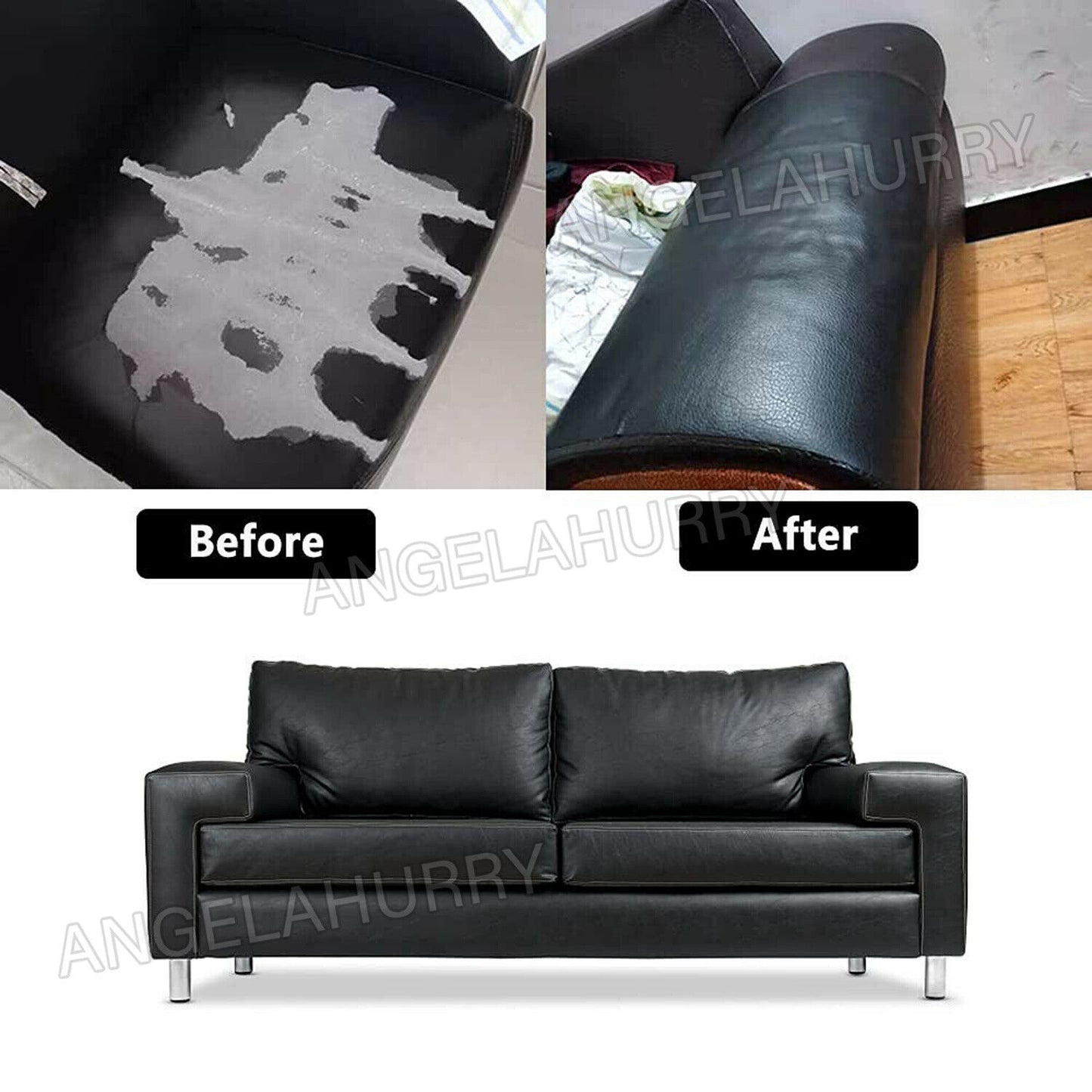 Leather Repair Kit Patch Car Seat Upholstery Filler Couch Sofa Furniture