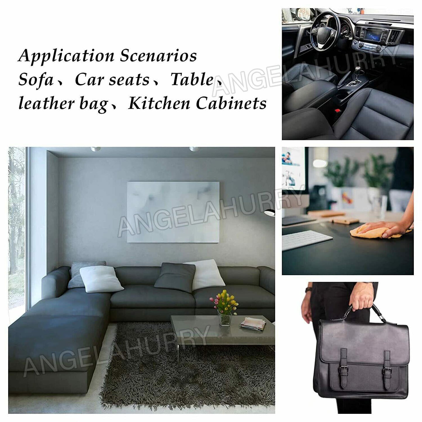 Leather Repair Kit Patch Car Seat Upholstery Filler Couch Sofa Furniture
