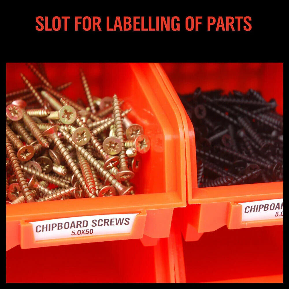 Storage Bin Rack Wall Mounted Tools Shelves Organizer Workshop Garage Nut Holder