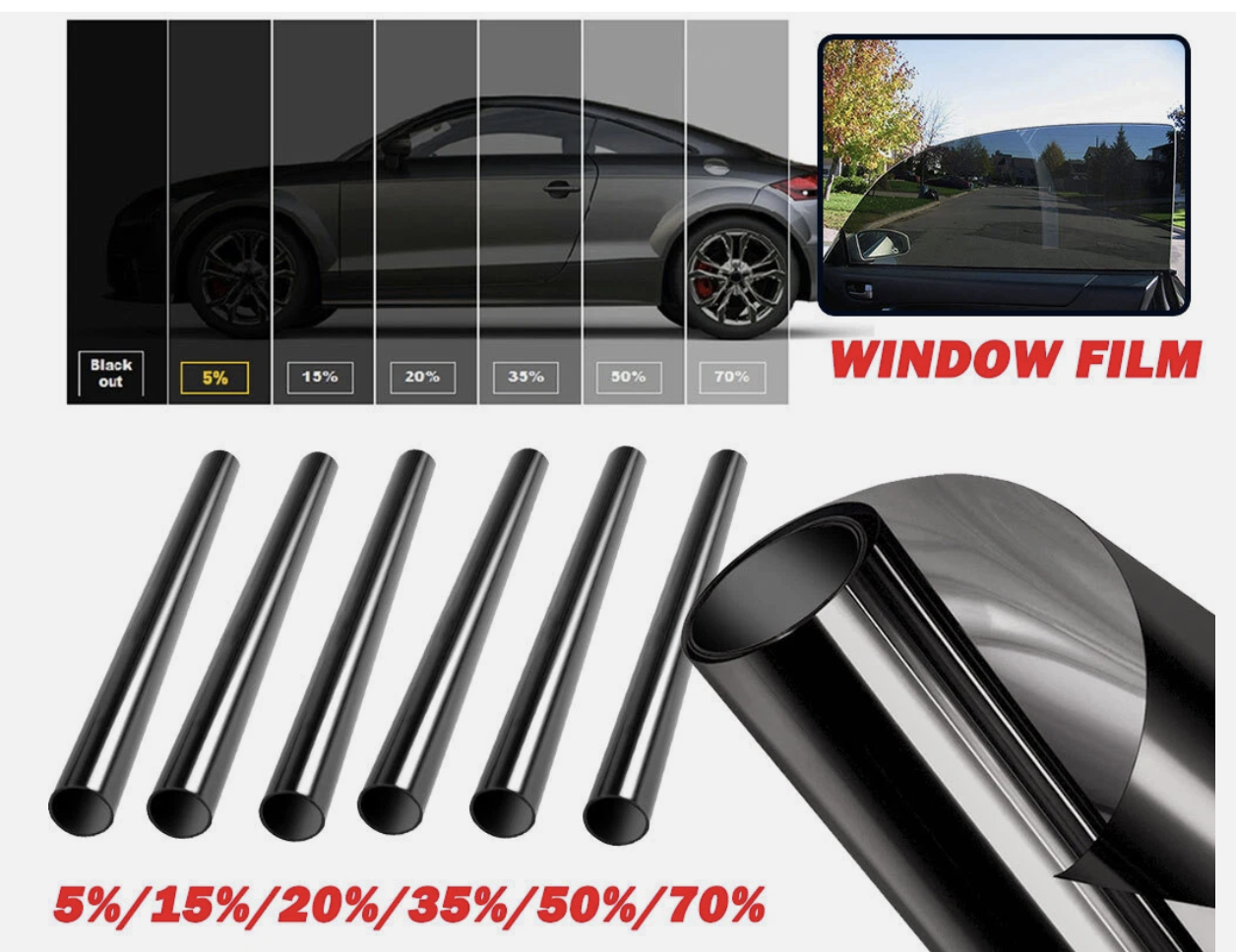 3M Window Roll Uncut Tint Film VLT 5/15/20/35/50/70% 10ft Car Home Office 50cm