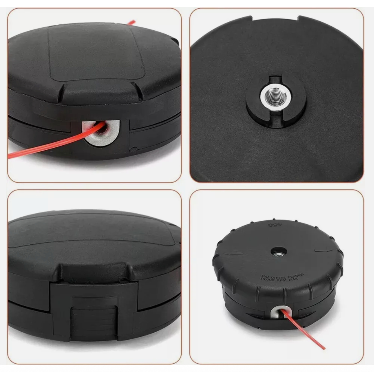 Speed Feed Trimmer Head Bump Fast Load Line Large For Whipper Snipper 4.5"