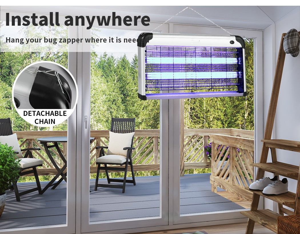 Electric UV Mosquito Fly Insect Killer Bug Zapper Trap Lamp Indoor Outdoor Light