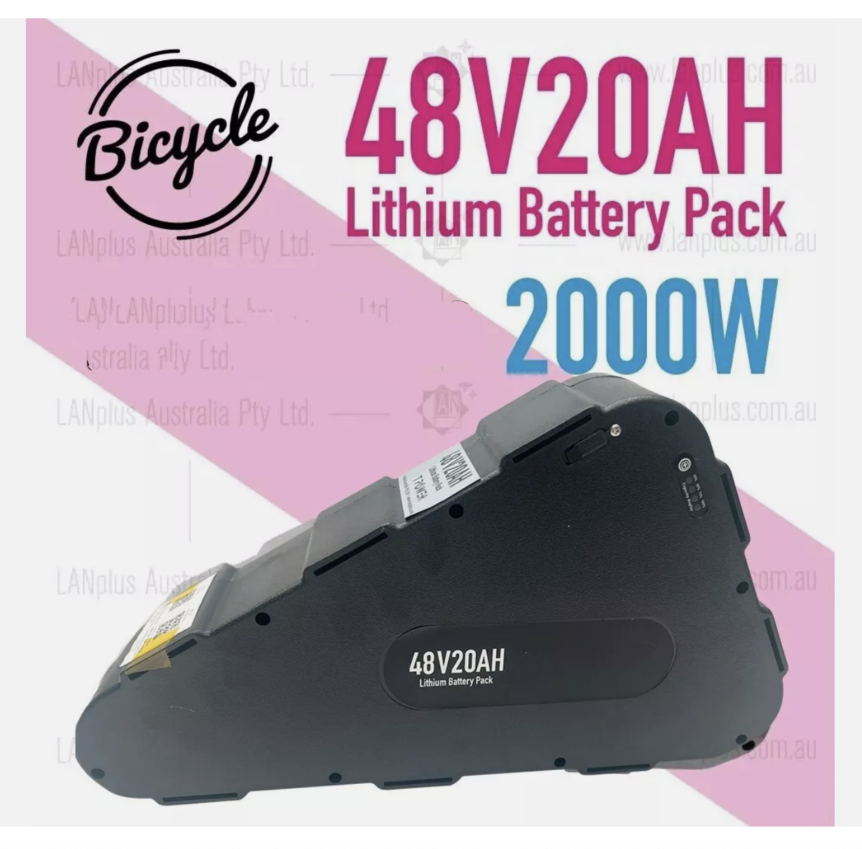 48V 20AH Hard Case Lithium Battery for eBike 750W 1000W 1500W 1800W 2000W