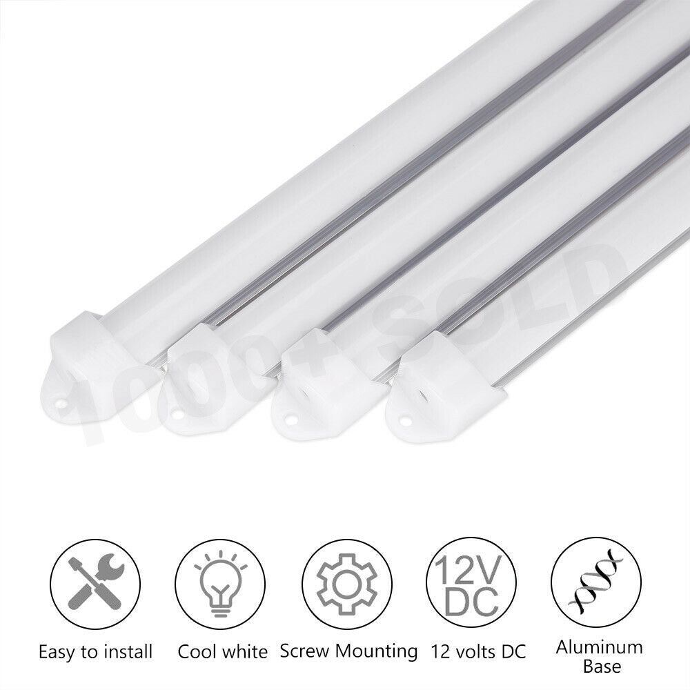 4x LED strip lights Bar Car 12V Waterproof caravan boat fishing camping lights