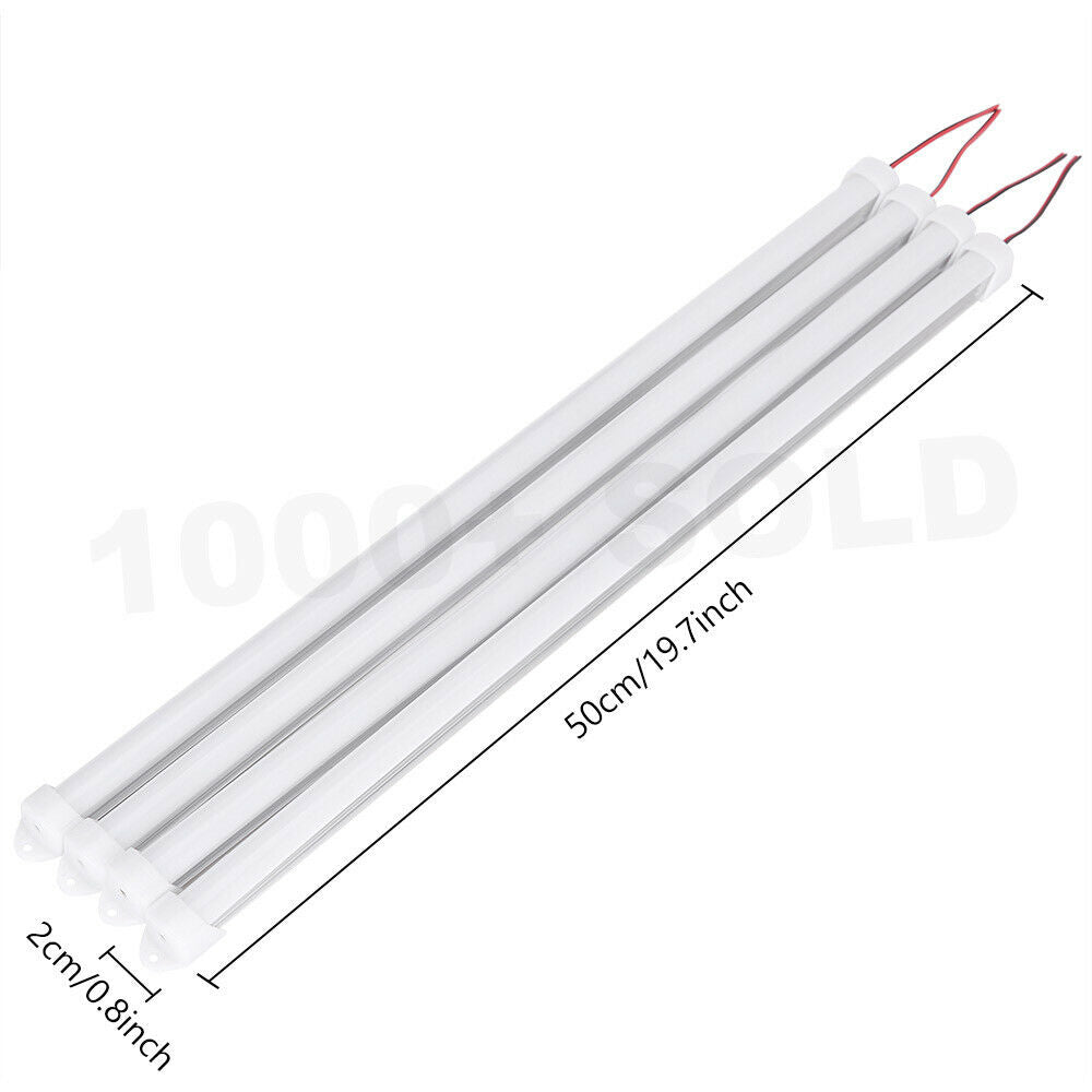 4x LED strip lights Bar Car 12V Waterproof caravan boat fishing camping lights