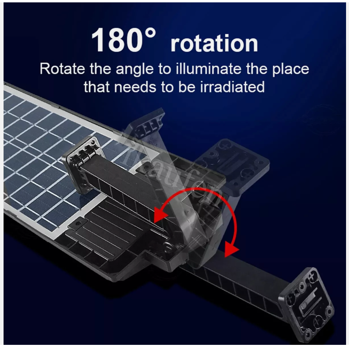 504 LED Solar Street Flood Light Security Commercial Outdoor Dusk To Dawn Wall Lamp