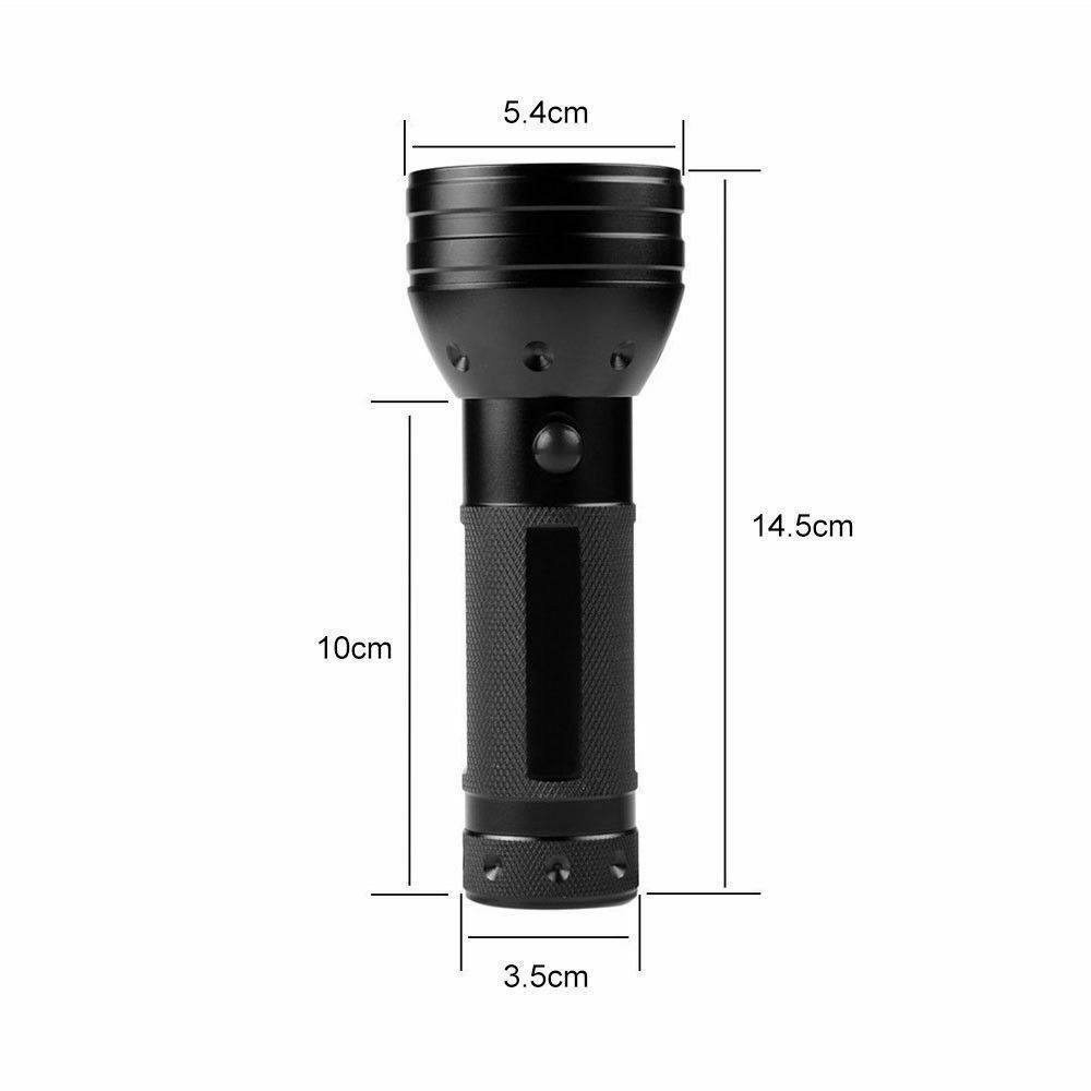 51 LED UV Flashlight Torch Light Lamp Ultraviolet Blacklight Aluminum 395 nM