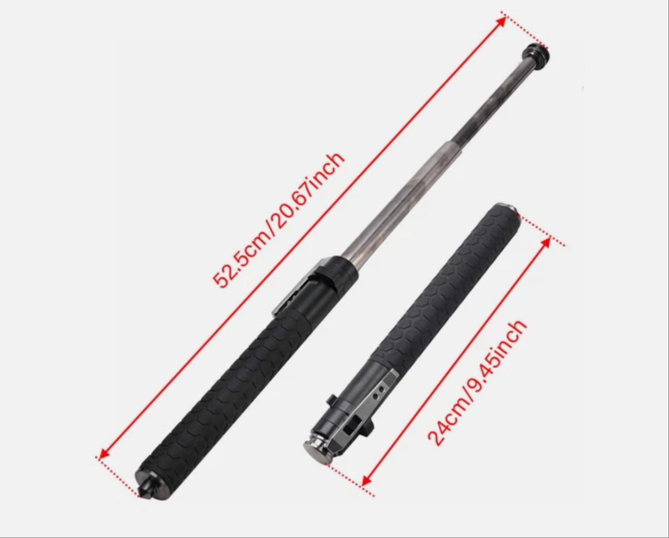 Retractable Hand Held Pole 24-52CM Extendable Compact Portable Outdoor Sports