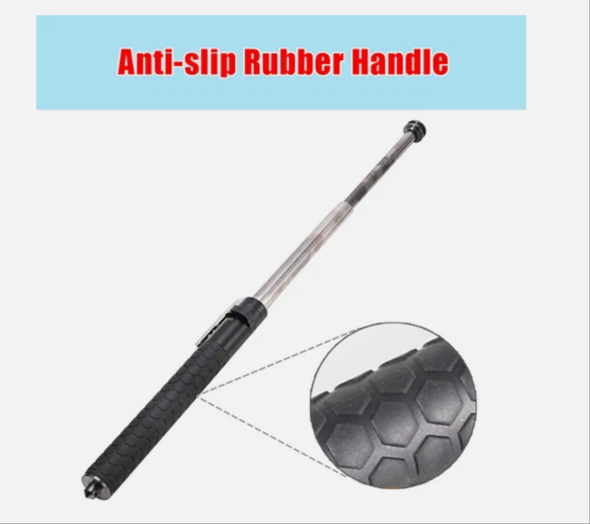 Retractable Hand Held Pole 24-52CM Extendable Compact Portable Outdoor Sports