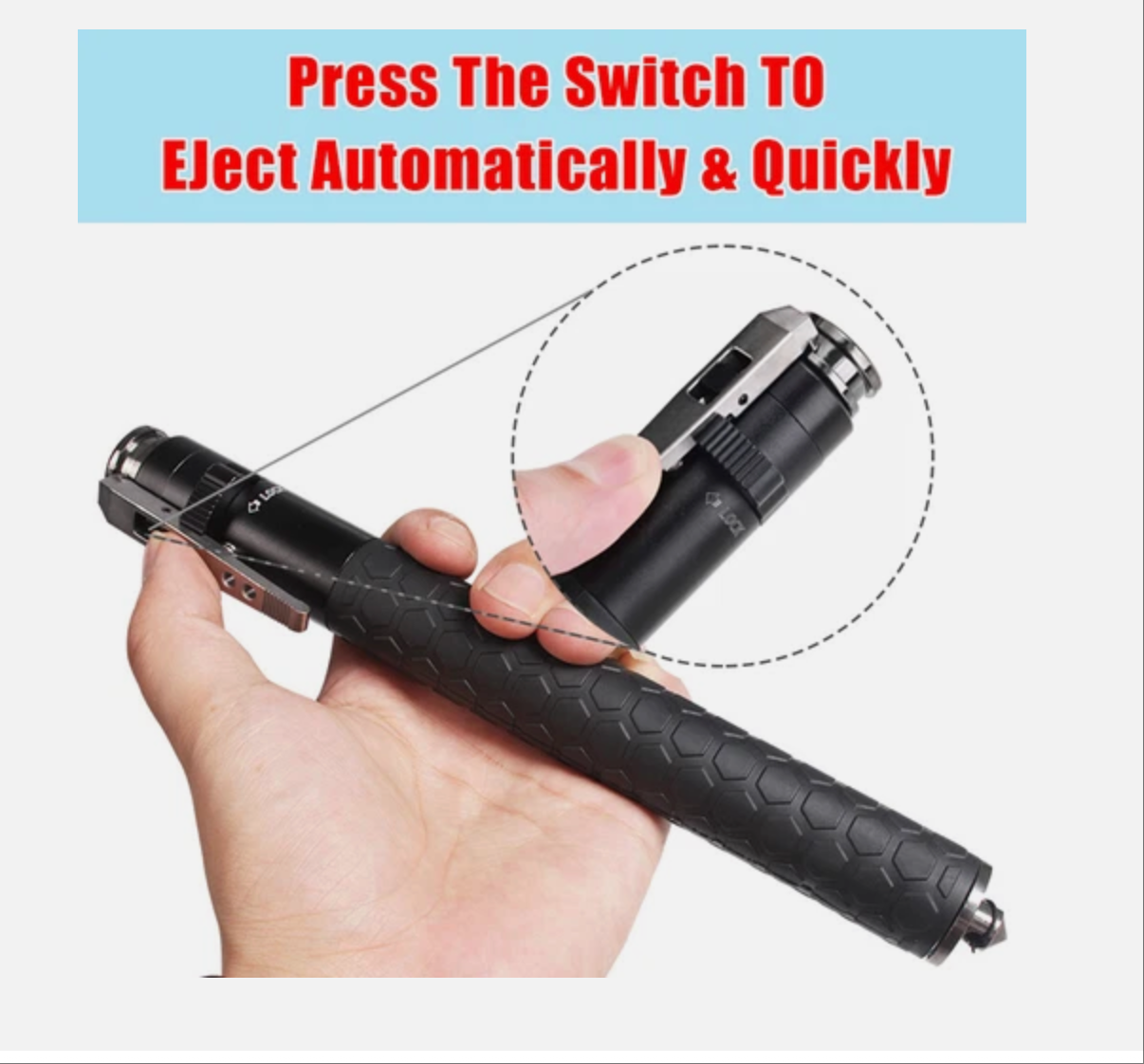 Retractable Hand Held Pole 24-52CM Extendable Compact Portable Outdoor Sports