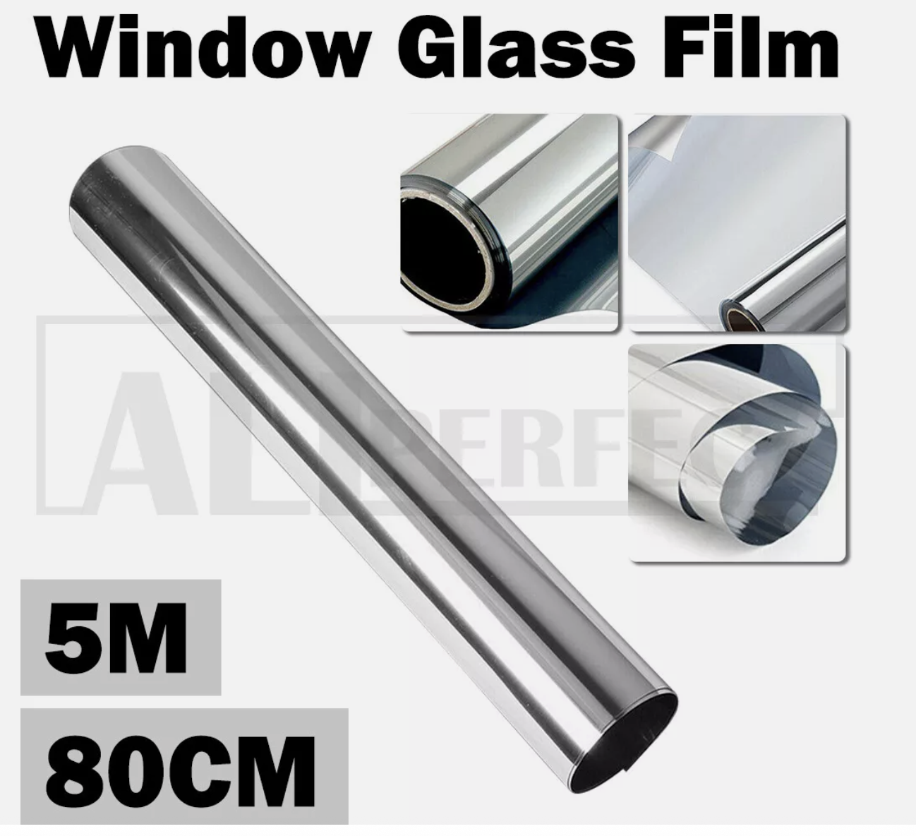 5M One Way Mirror Tint Window Glass Film Solar UV Reflective Privacy Protector