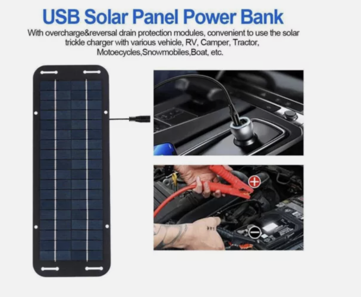 12V Solar Panel Kit 60W Waterproof Trickle Battery Charger Powered for Car RV