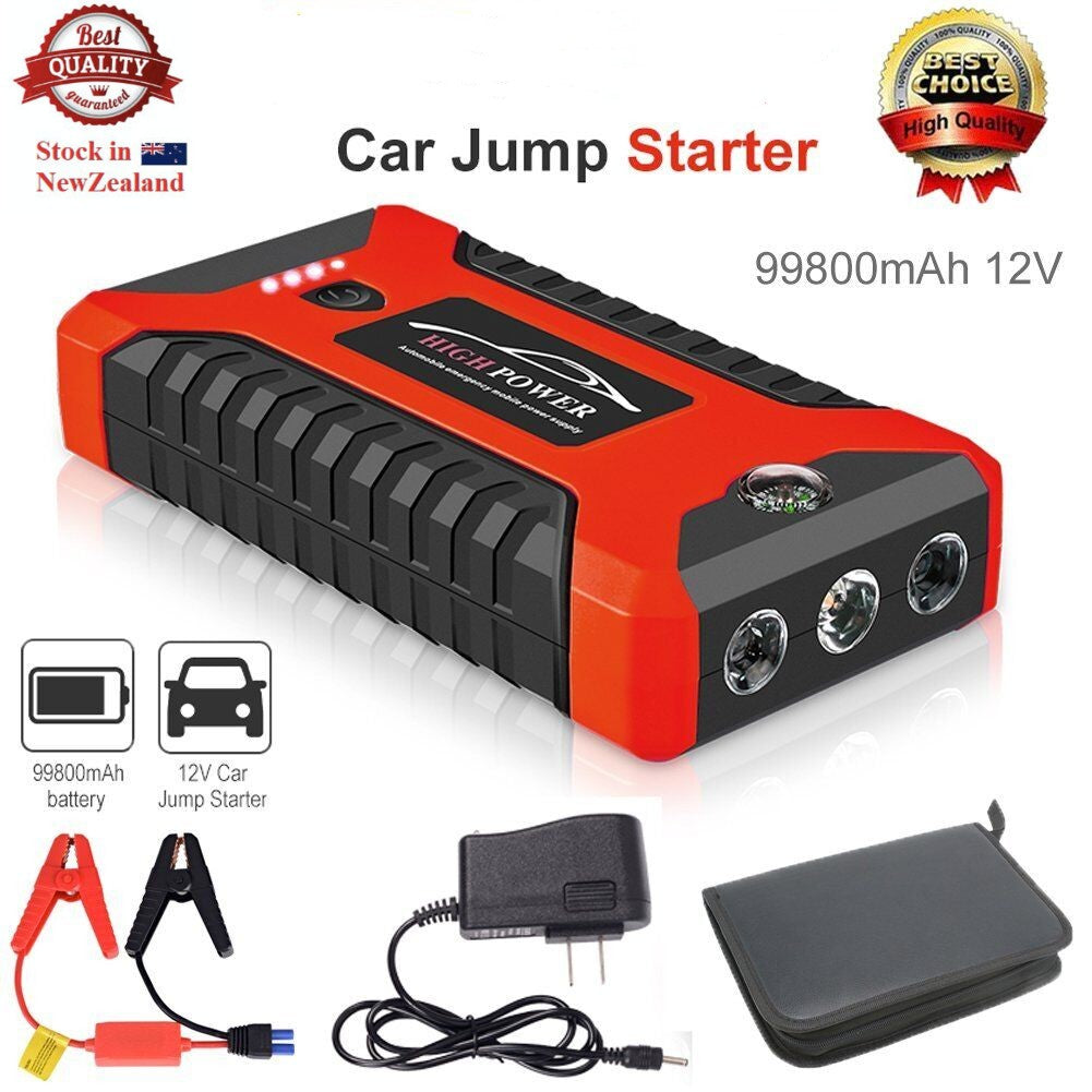 Car Jump Starter 99800mAh Power Bank Pack Vehicle Charger Battery Engine Booster