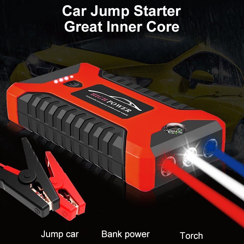Car Jump Starter 99800mAh Power Bank Pack Vehicle Charger Battery Engine Booster