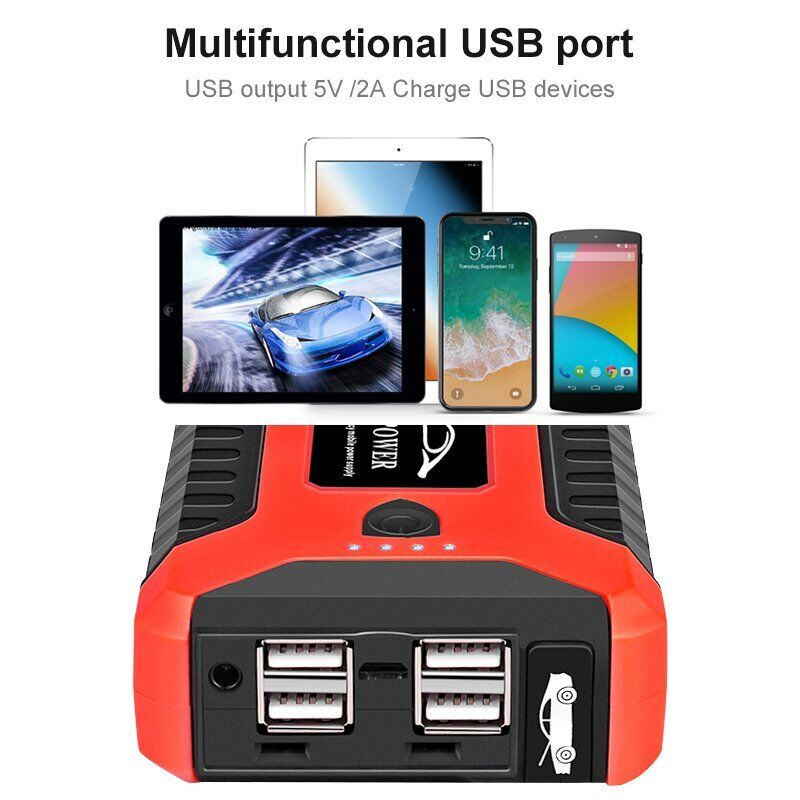 Car Jump Starter 99800mAh Power Bank Pack Vehicle Charger Battery Engine Booster