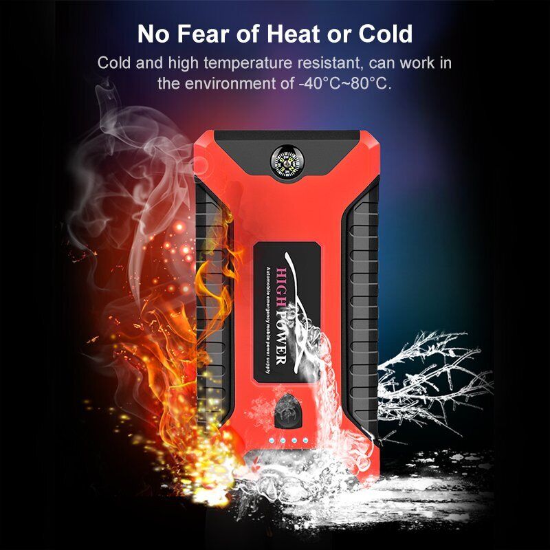 Car Jump Starter 99800mAh Power Bank Pack Vehicle Charger Battery Engine Booster