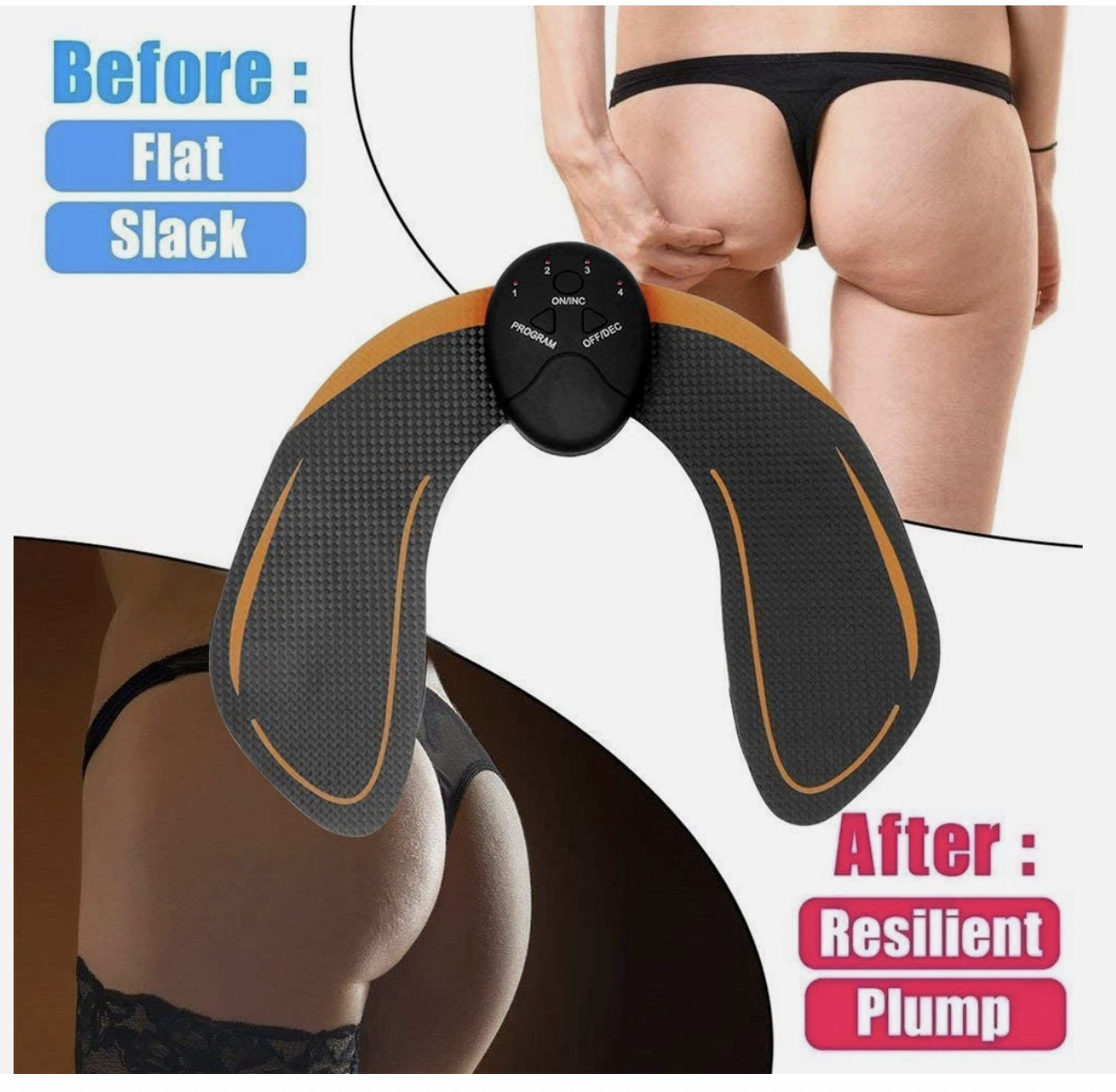 Ab Stimulator EMS Toner Massager Abdominal Trainer Muscle Fitness Body Exercise