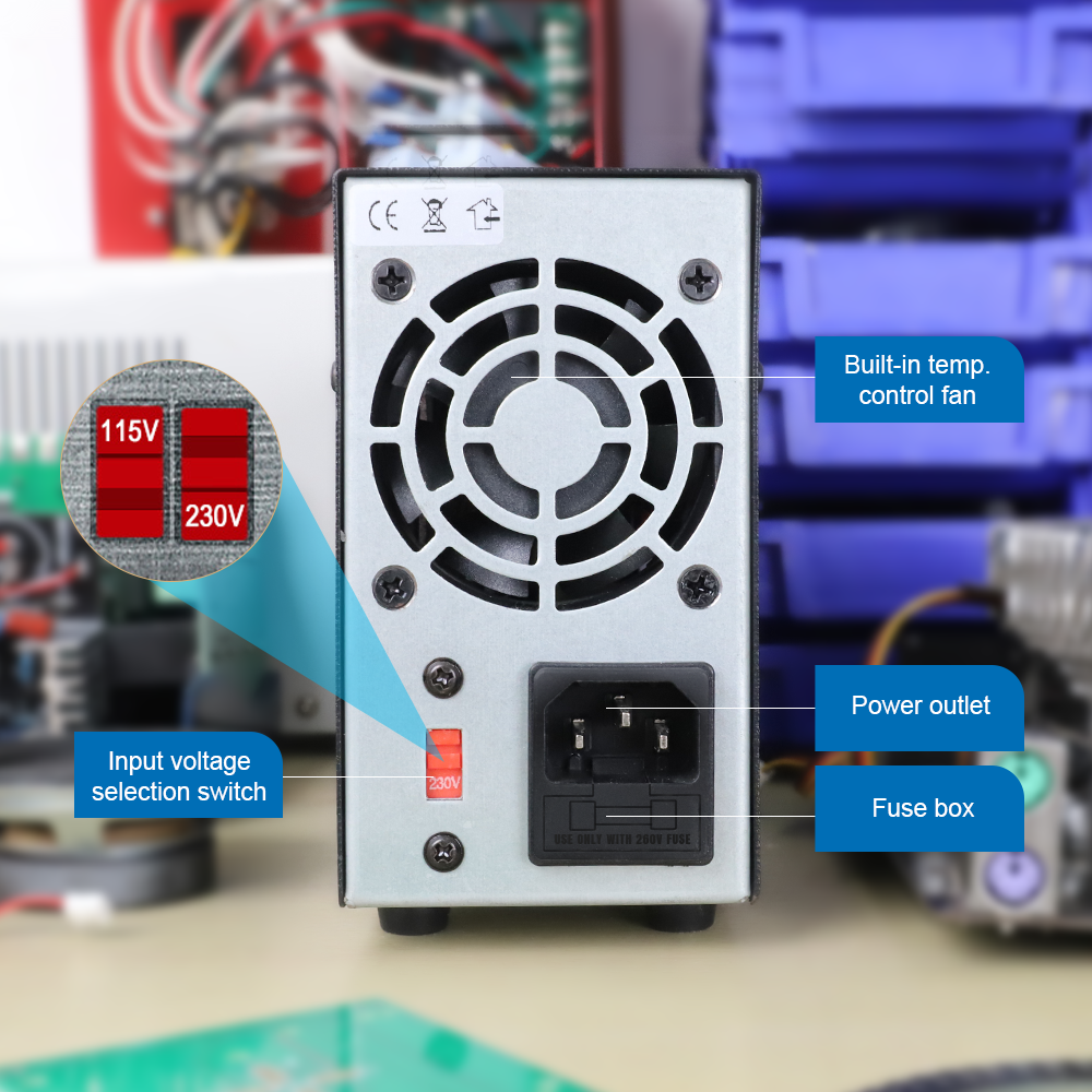 Adjustable DC Power Supply 30V 10A/6A Precision LED Digital Variable Switching