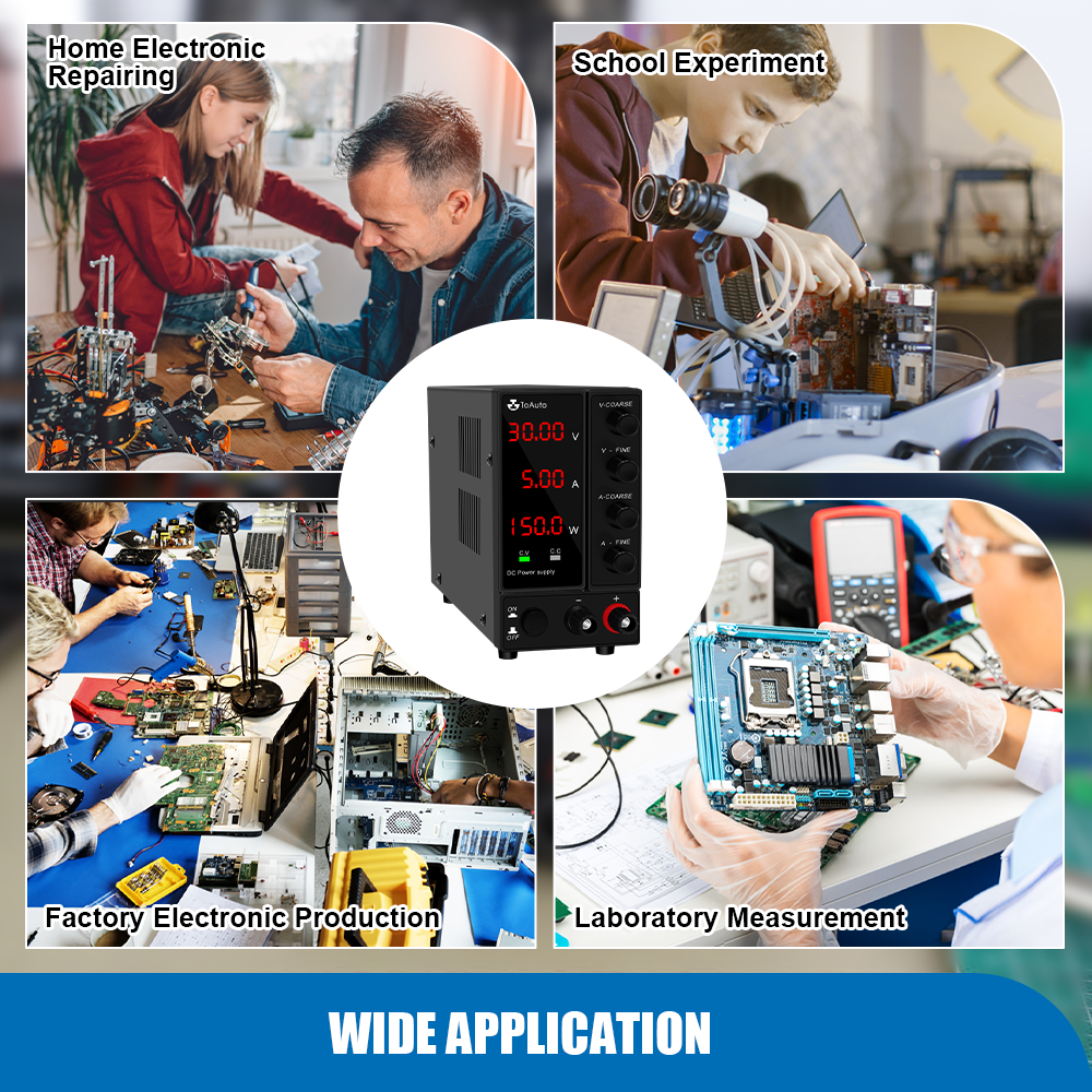 Adjustable DC Power Supply 30V 10A/6A Precision LED Digital Variable Switching