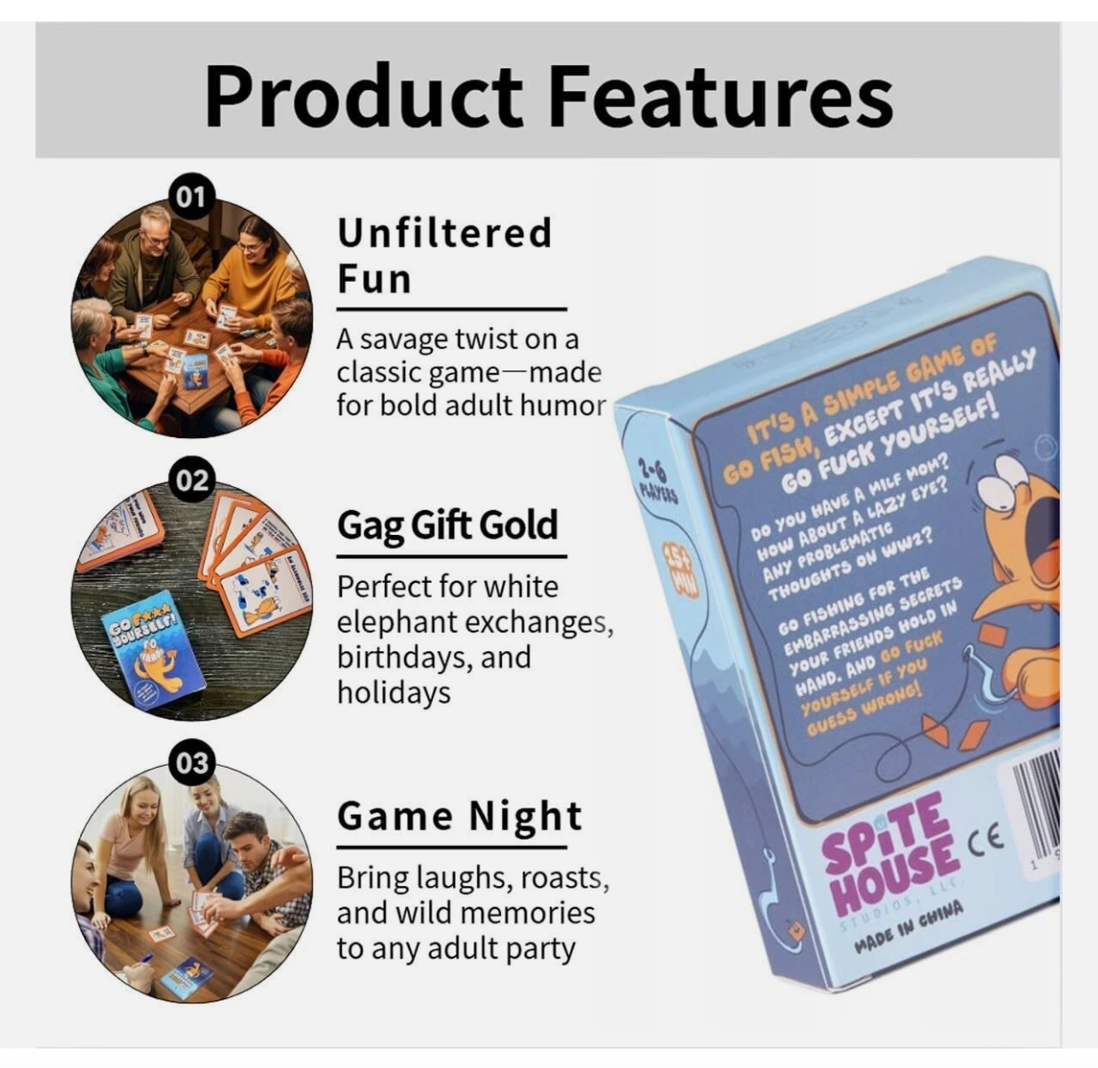 Go Fuc Yourself The Adult Go Fish Game You've Always Wanted Hilarious Card Game