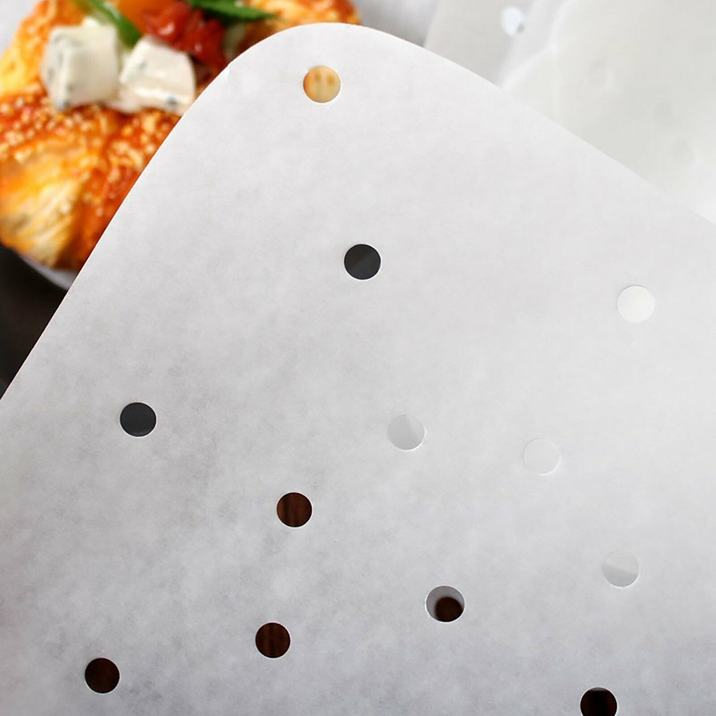 100pcs Air Fryer Liners Perforated Parchment Paper Square Non-Stick A