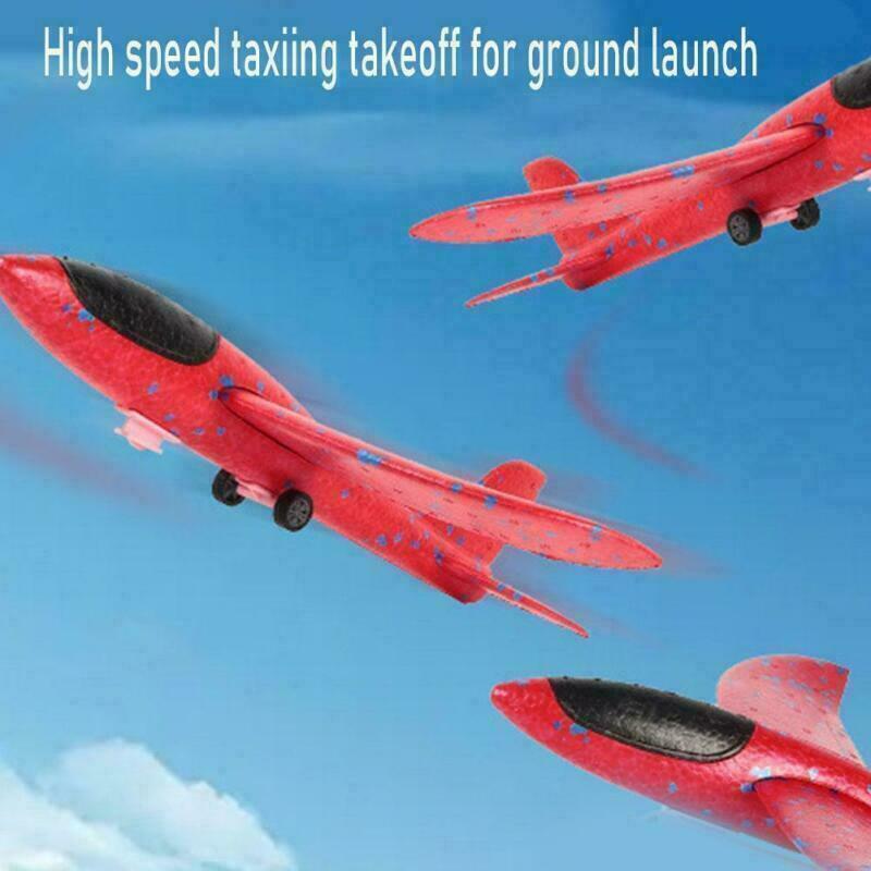 Airplane Launcher Toy Catapult Aircraft Plane Gun Outside Flying Launcher Toys