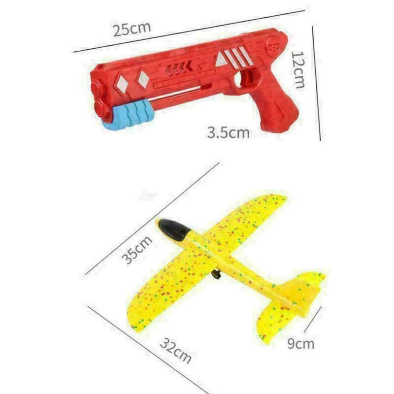 Airplane Launcher Toy Catapult Aircraft Plane Gun Outside Flying Launcher Toys