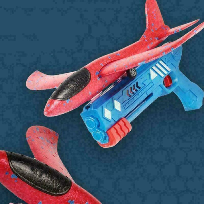 Airplane Launcher Toy Catapult Aircraft Plane Gun Outside Flying Launcher Toys