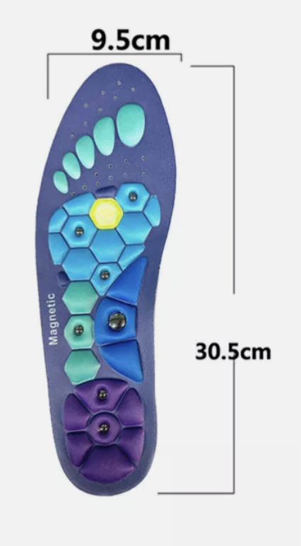 Akusoli Magnetic Acupressure Shoe Insoles Feet Fatigue Pain Relief insoles