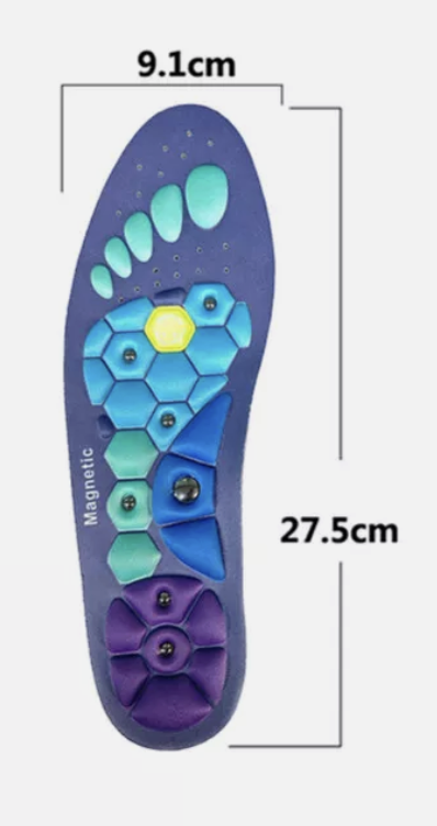 Akusoli Magnetic Acupressure Shoe Insoles Feet Fatigue Pain Relief insoles