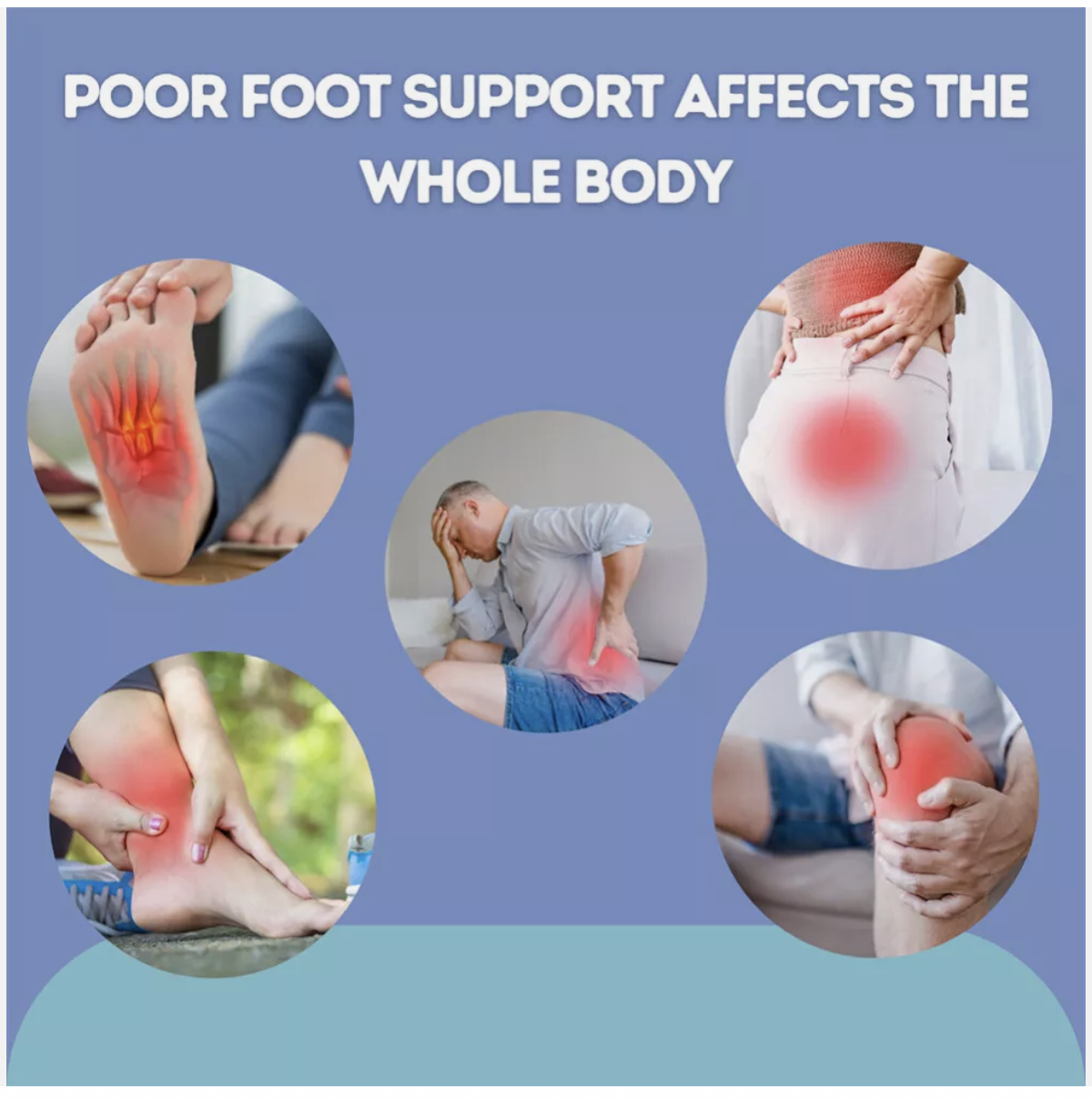 Akusoli Magnetic Acupressure Shoe Insoles Feet Fatigue Pain Relief insoles