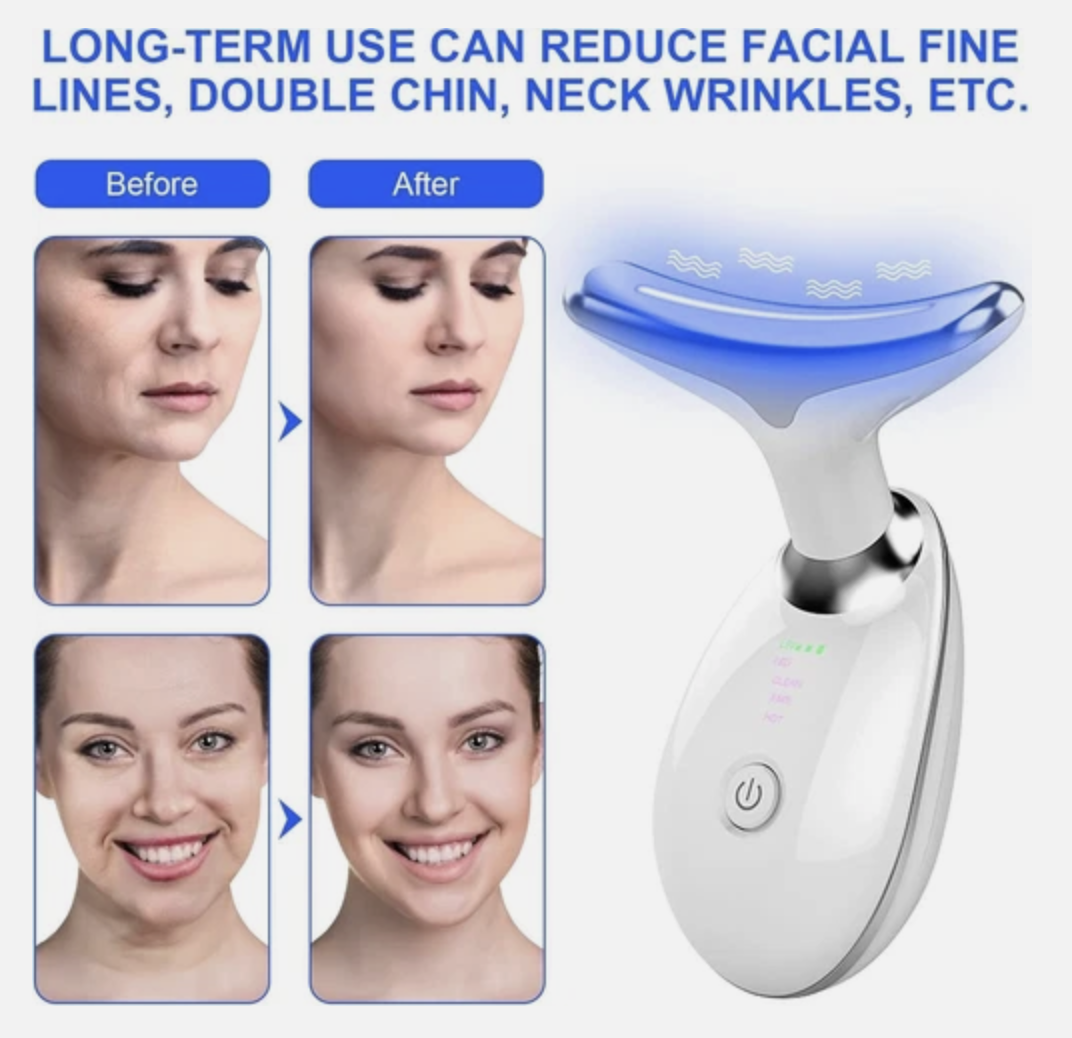 Rejuvenation Massager Neck Anti Wrinkle Face Beauty Device Skin Lifting Tighten