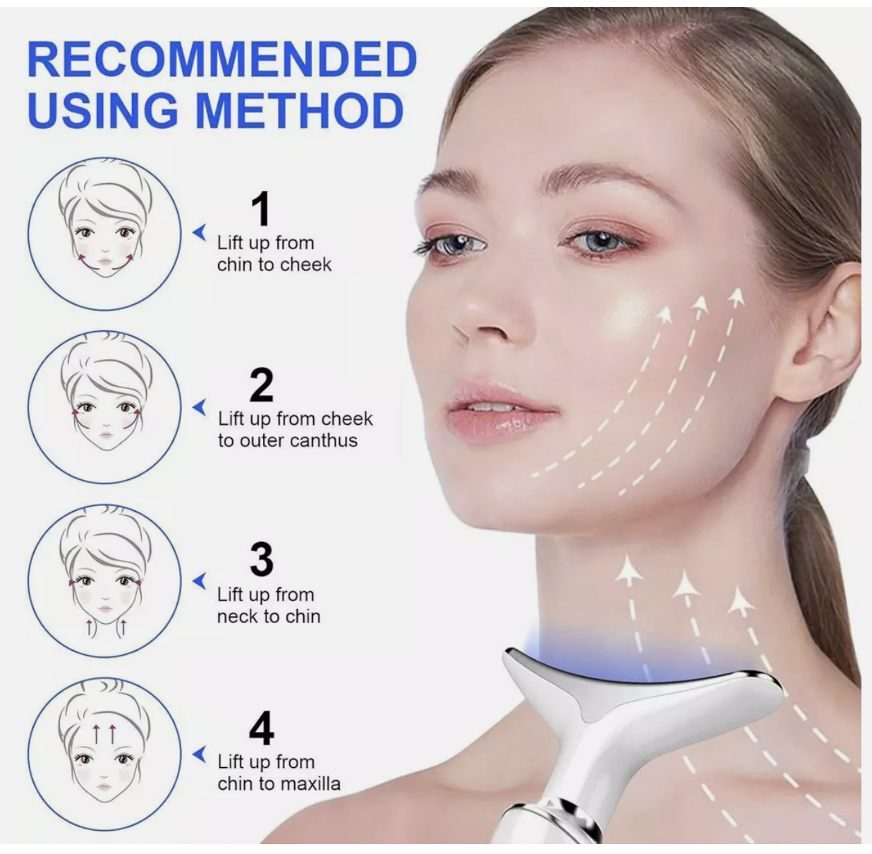 Rejuvenation Massager Neck Anti Wrinkle Face Beauty Device Skin Lifting Tighten