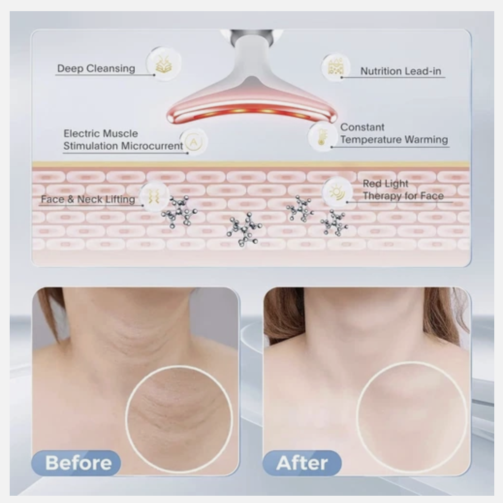 Rejuvenation Massager Neck Anti Wrinkle Face Beauty Device Skin Lifting Tighten