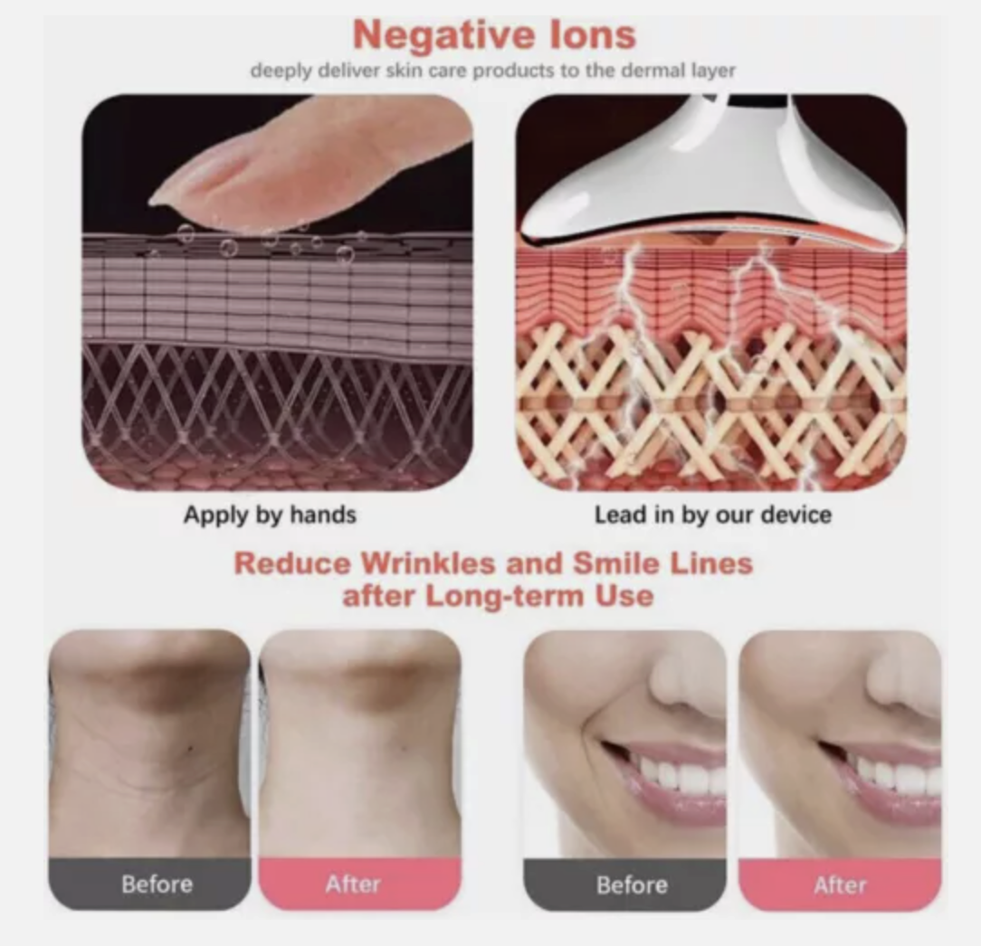 Rejuvenation Massager Neck Anti Wrinkle Face Beauty Device Skin Lifting Tighten