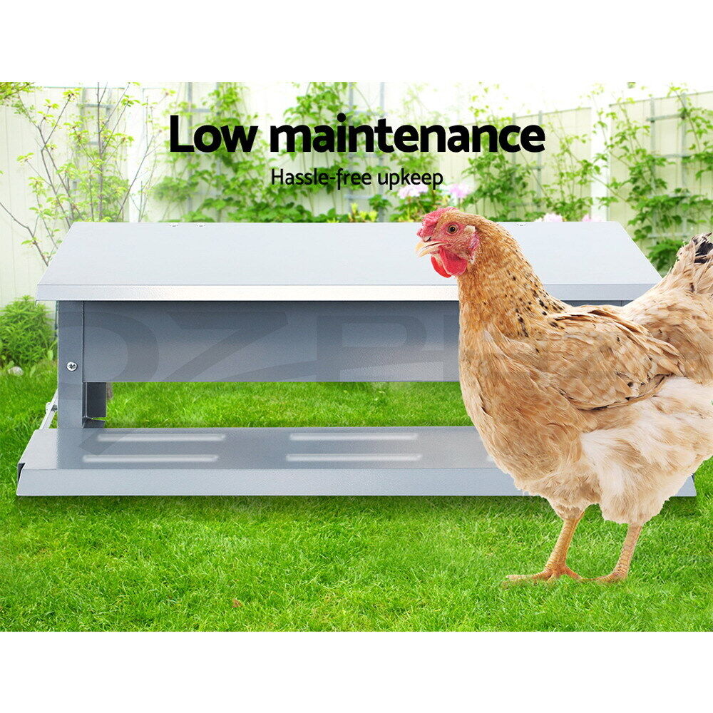 Automatic Chicken Feeder Auto Coop Chick Poultry Treadle Self Opening