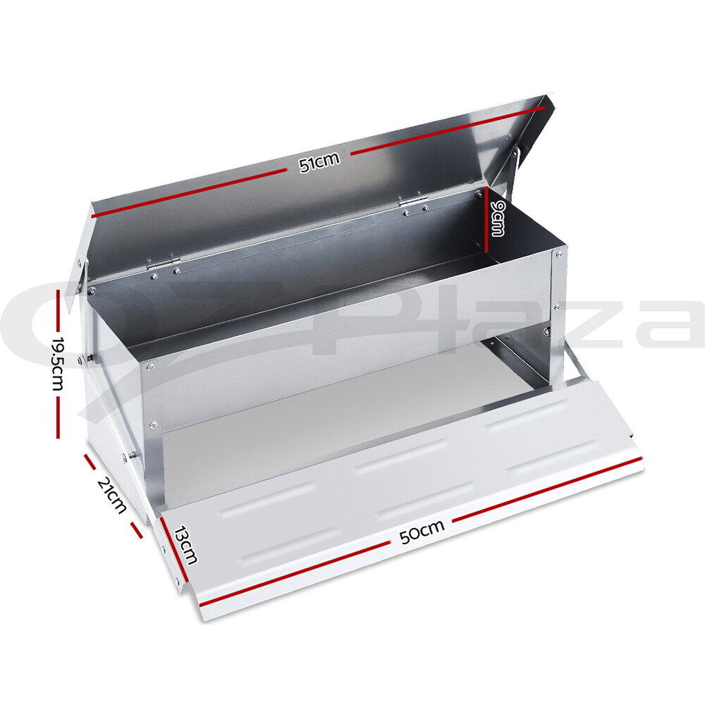 Automatic Chicken Feeder Auto Coop Chick Poultry Treadle Self Opening