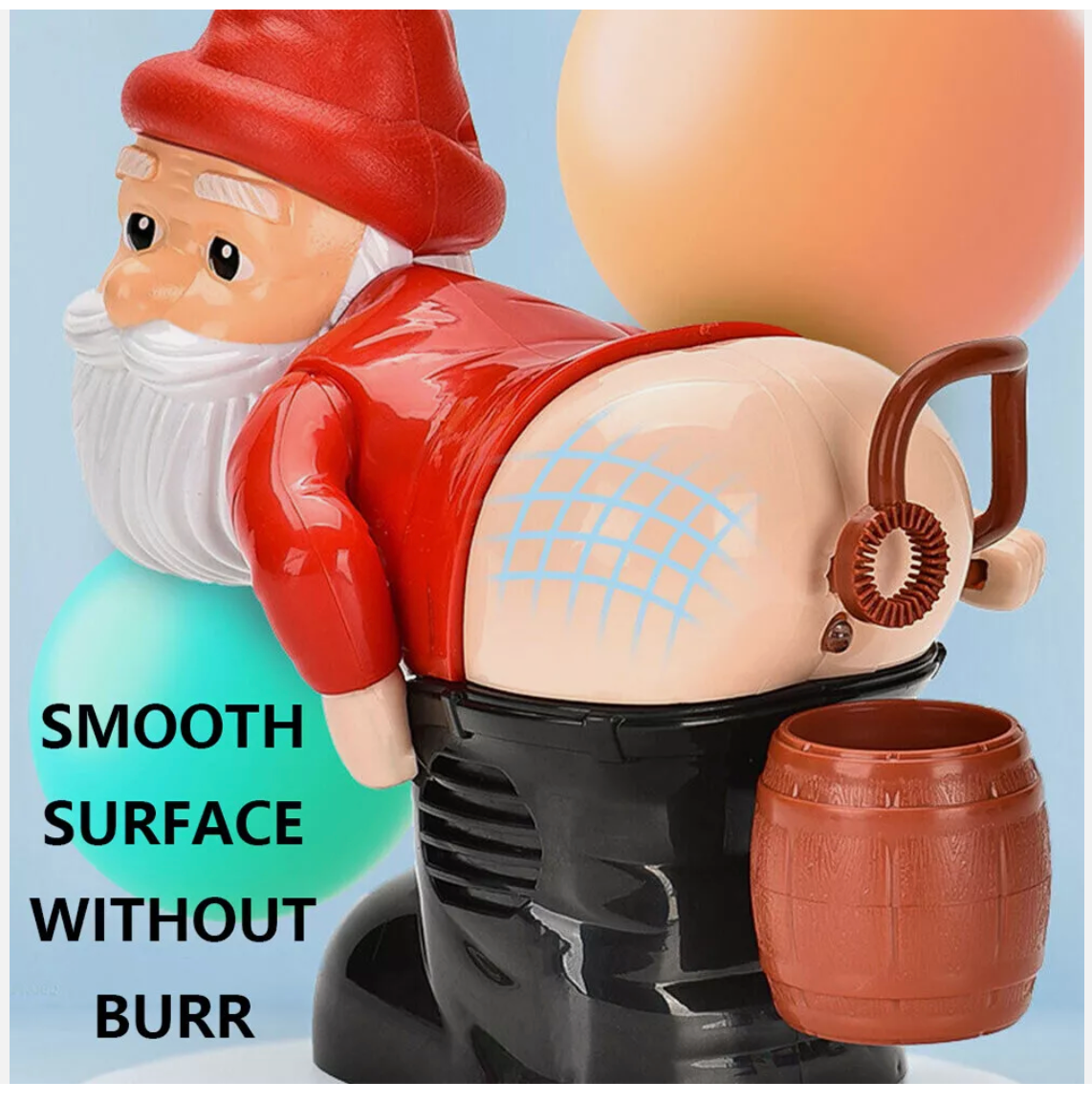 Bubble Maker Toy Santa Claus Funny Music Automatic Fart Bubble Blower Lights DM
