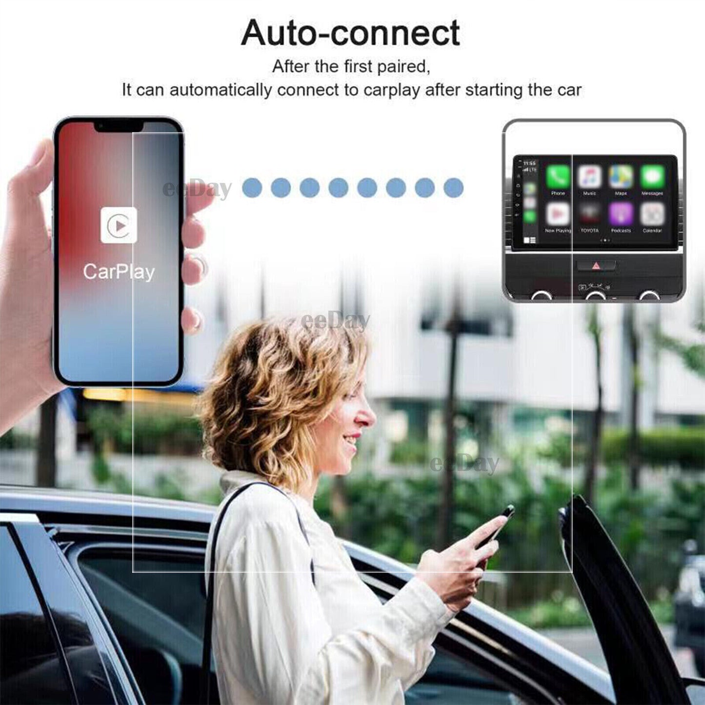 USB Wireless CarPlay Adapter Dongle For Apple iOS Car Auto Navigation Player NEW
