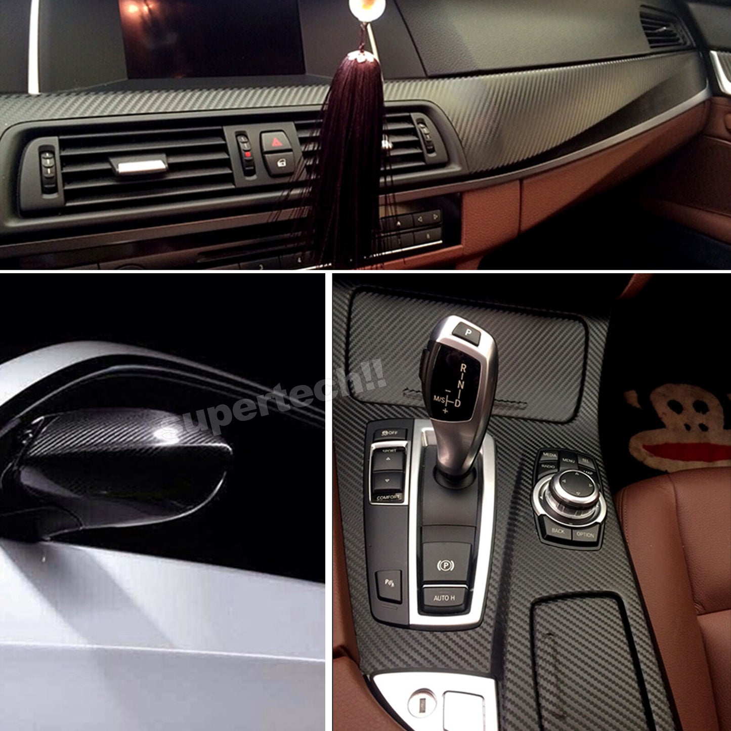 Carbon Fibre Vinyl Car Wrap 151cmX50cm