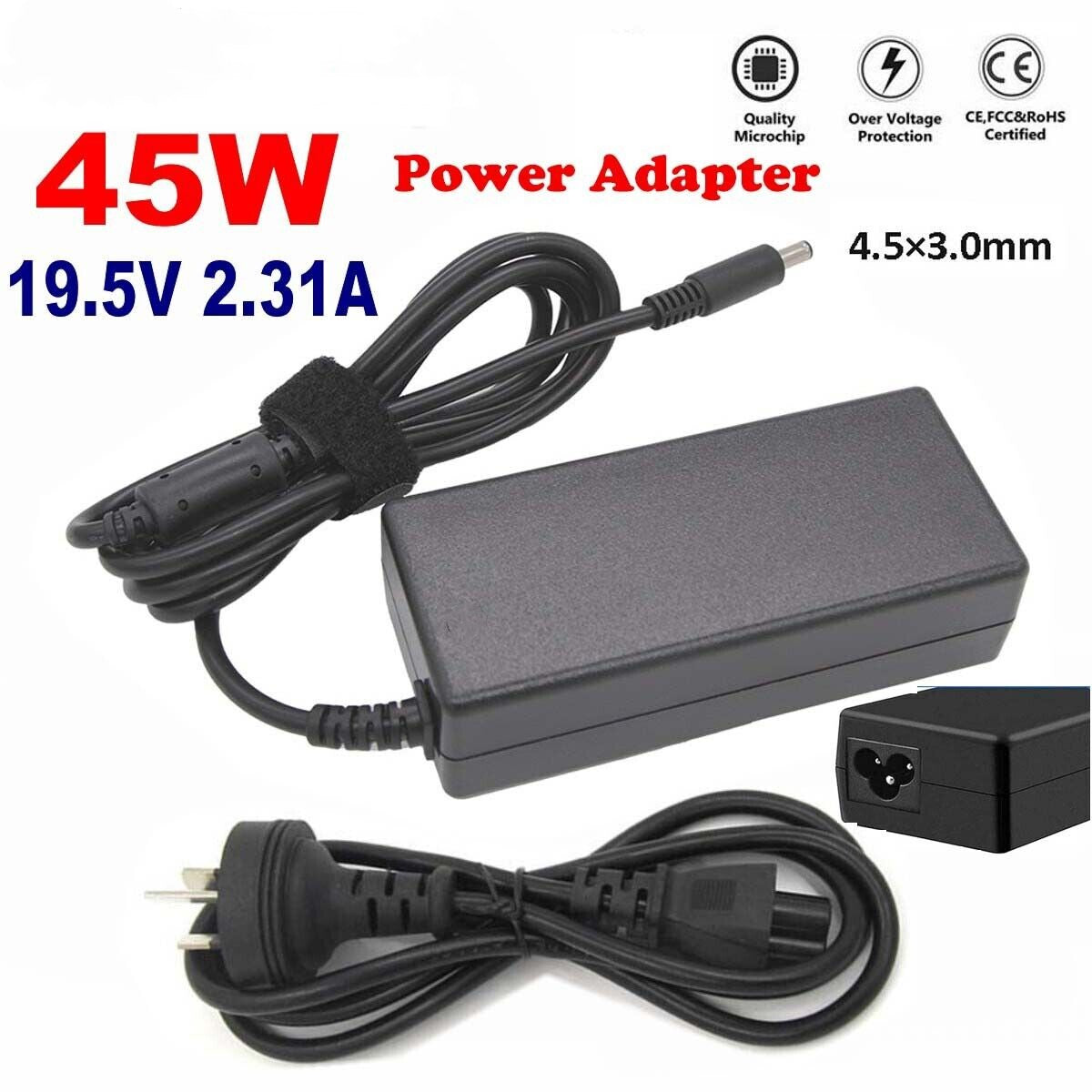 45W Power Adapter Charger for Dell Inspiron 13 14 15 3000 5000 7000 Laptop 19.5V